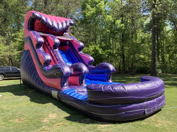 Purple Waterfall Water Slide