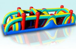 Blue and Red Obstacle Course